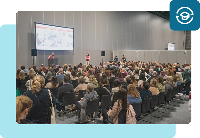 image of a busy conference event