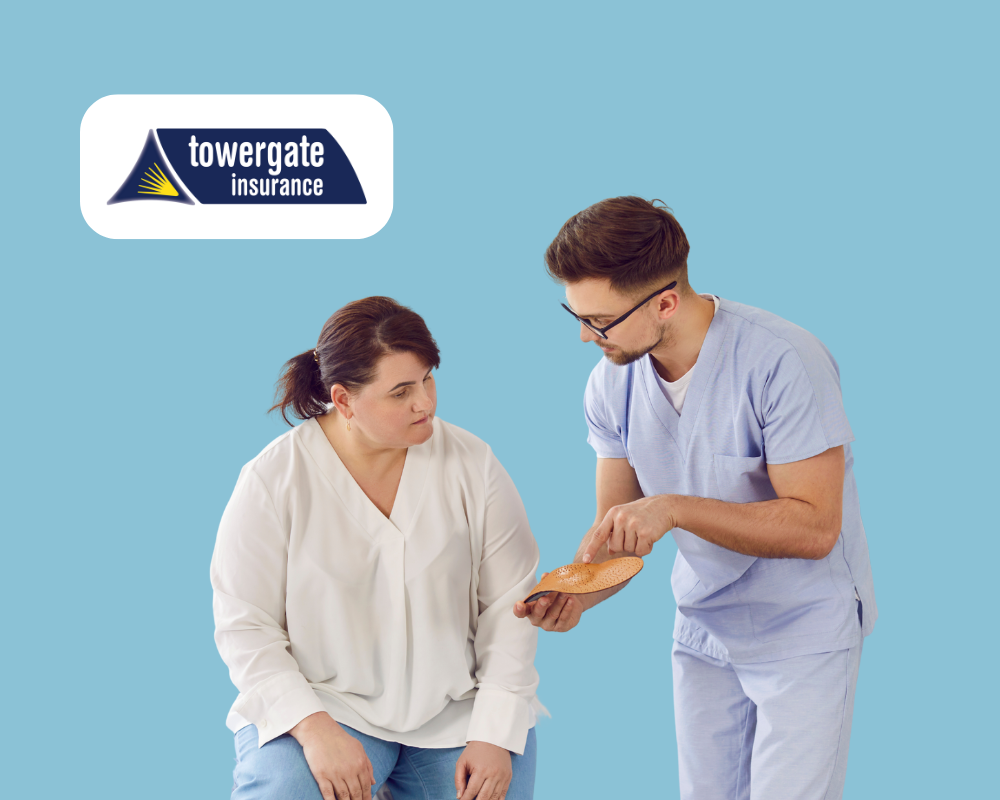 clinic scene showing towergate insurance as a potential professional indemnity insurance supplier